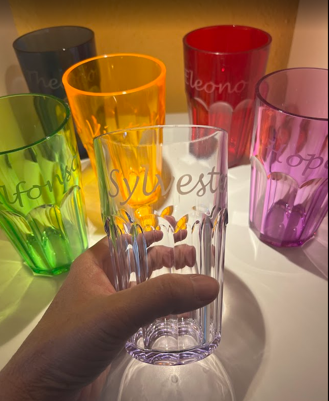 6 Acryl Becher