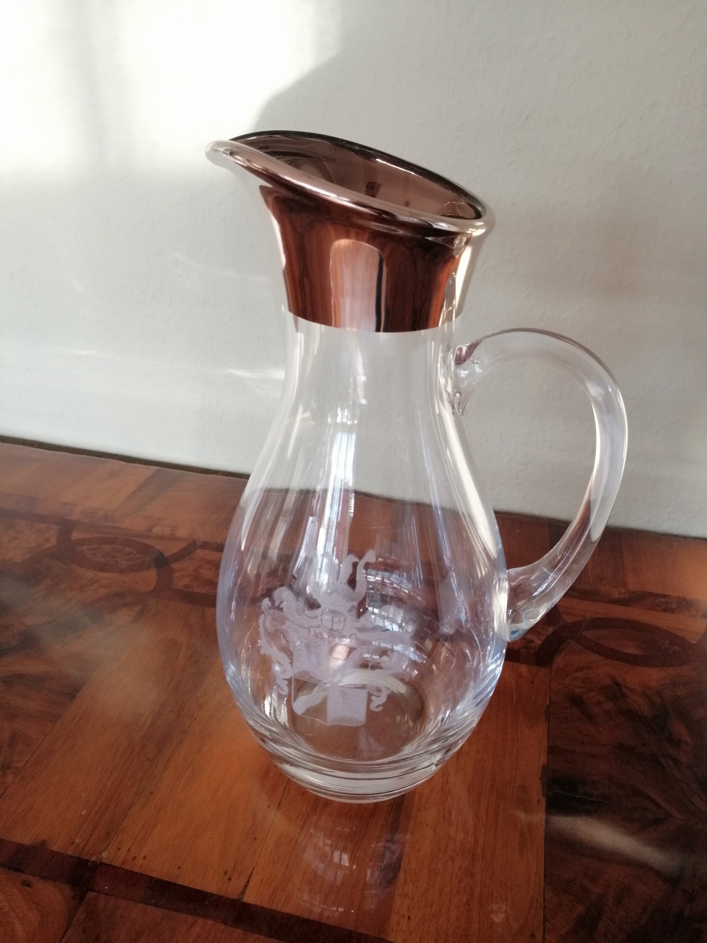Glaskrug | Amalfi mit Platinrand