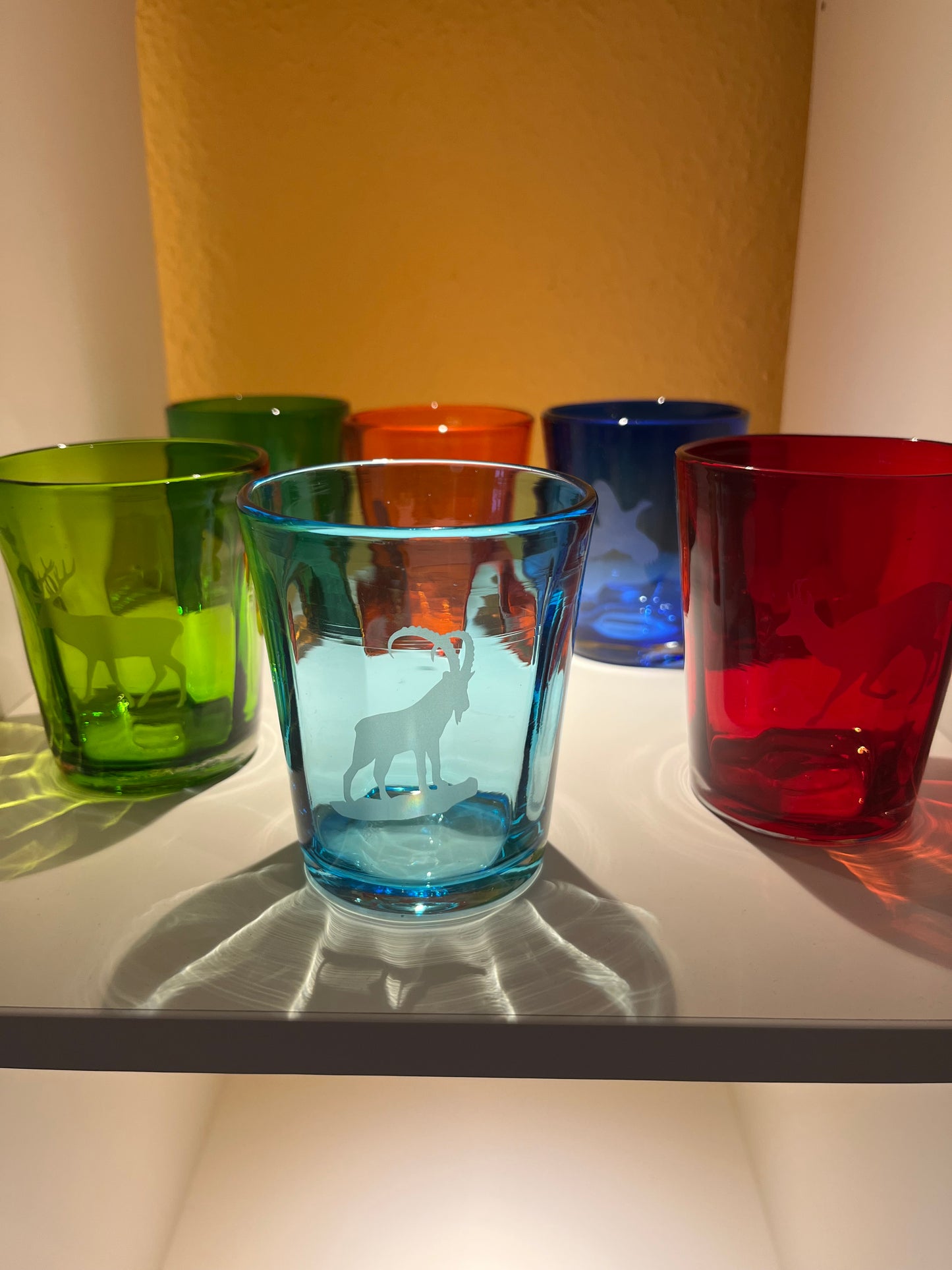 Wasserglas Rot | Serie "Italy" ohne Gravur