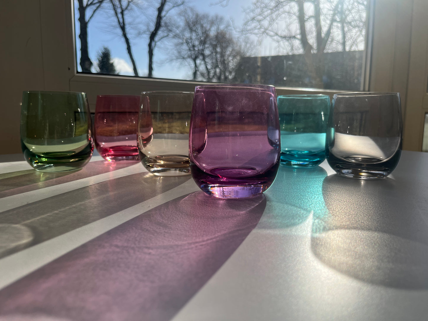 Wasserglas | Serie "Pastell L." | 6er Set
