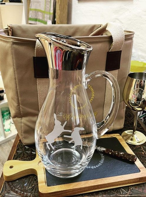 Glaskrug | Amalfi mit Platinrand
