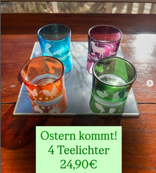 4 Teelichthalter Ostern