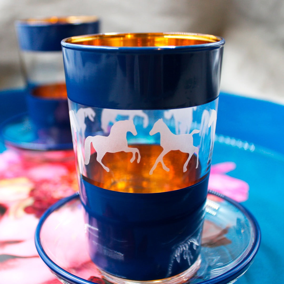 2 Tee & Espresso Gläser in grün