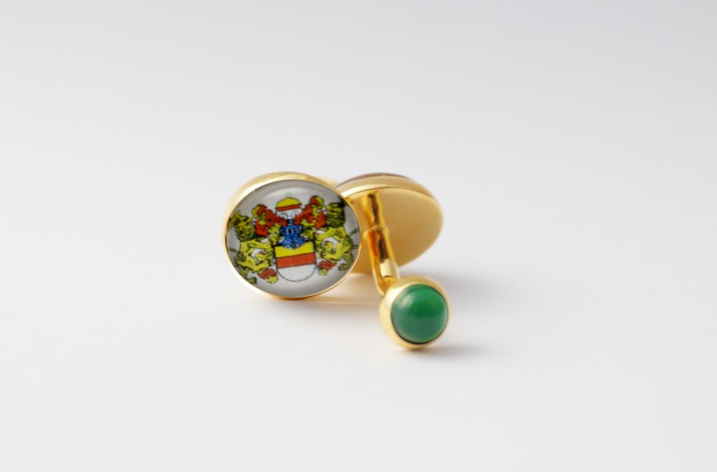 Manschettenknöpfe mit Wunschmotiv (Scherenschnitt, eigenes Foto, Wappen ect.)