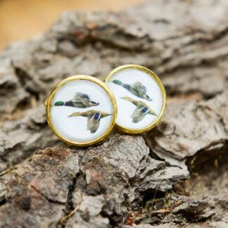 Jagd-Manschettenknöpfe mit Wild-Bild