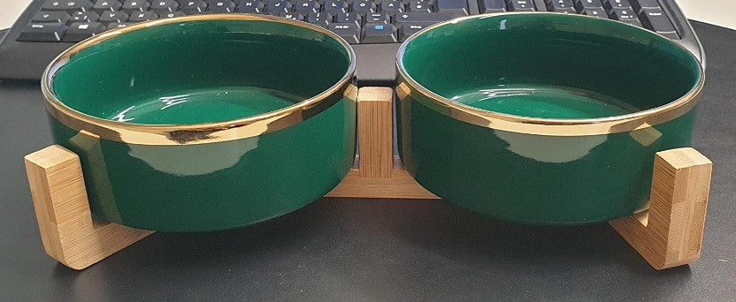 Futternapf | 2er Set in grün oder grau