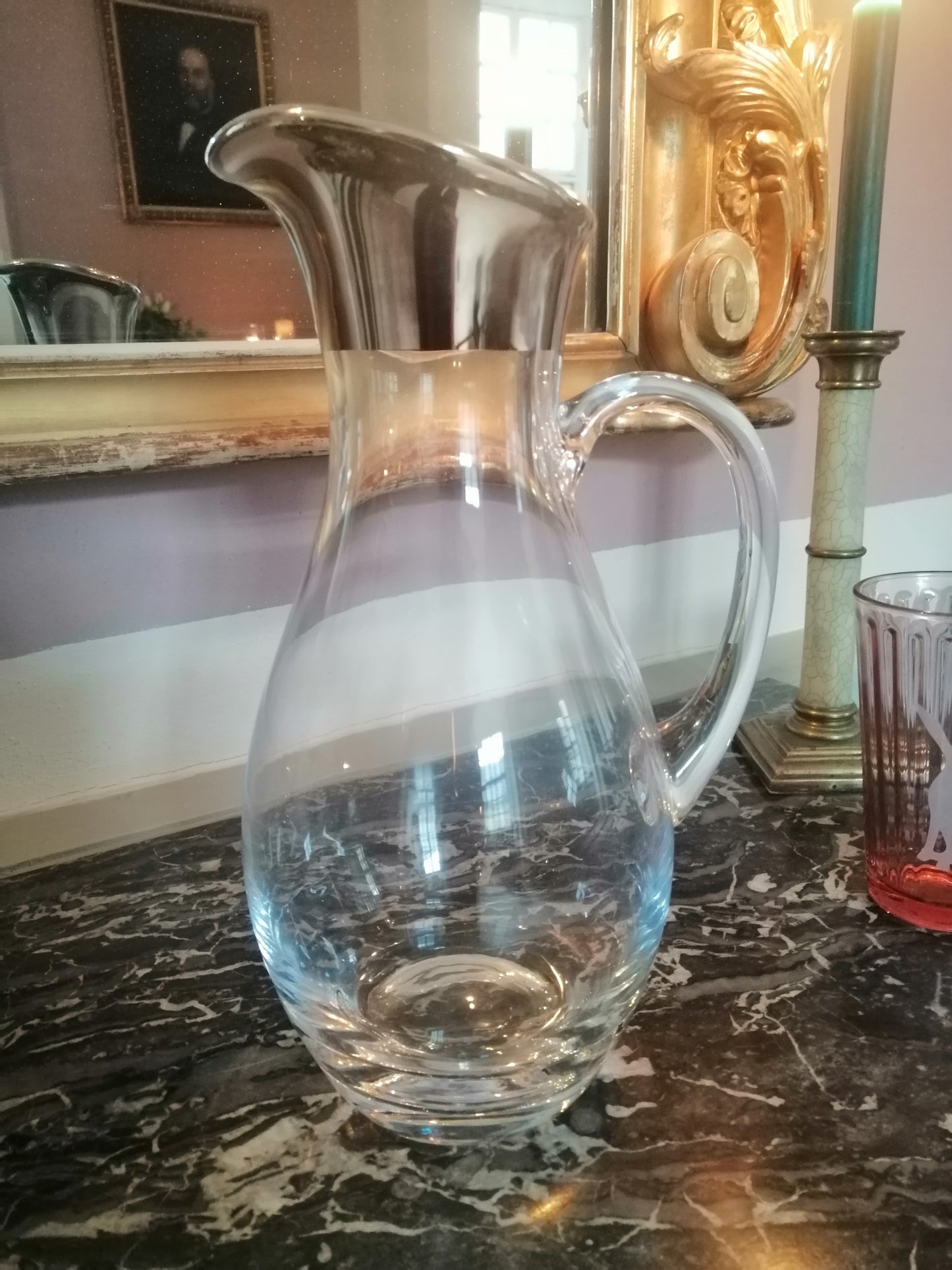 Glaskrug | Amalfi mit Platinrand