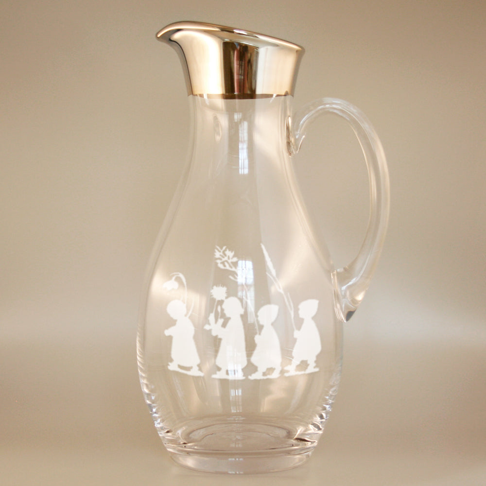 Glaskrug | Amalfi mit Platinrand