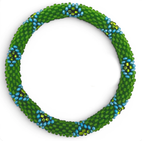 Perlarmband Grün-Blau