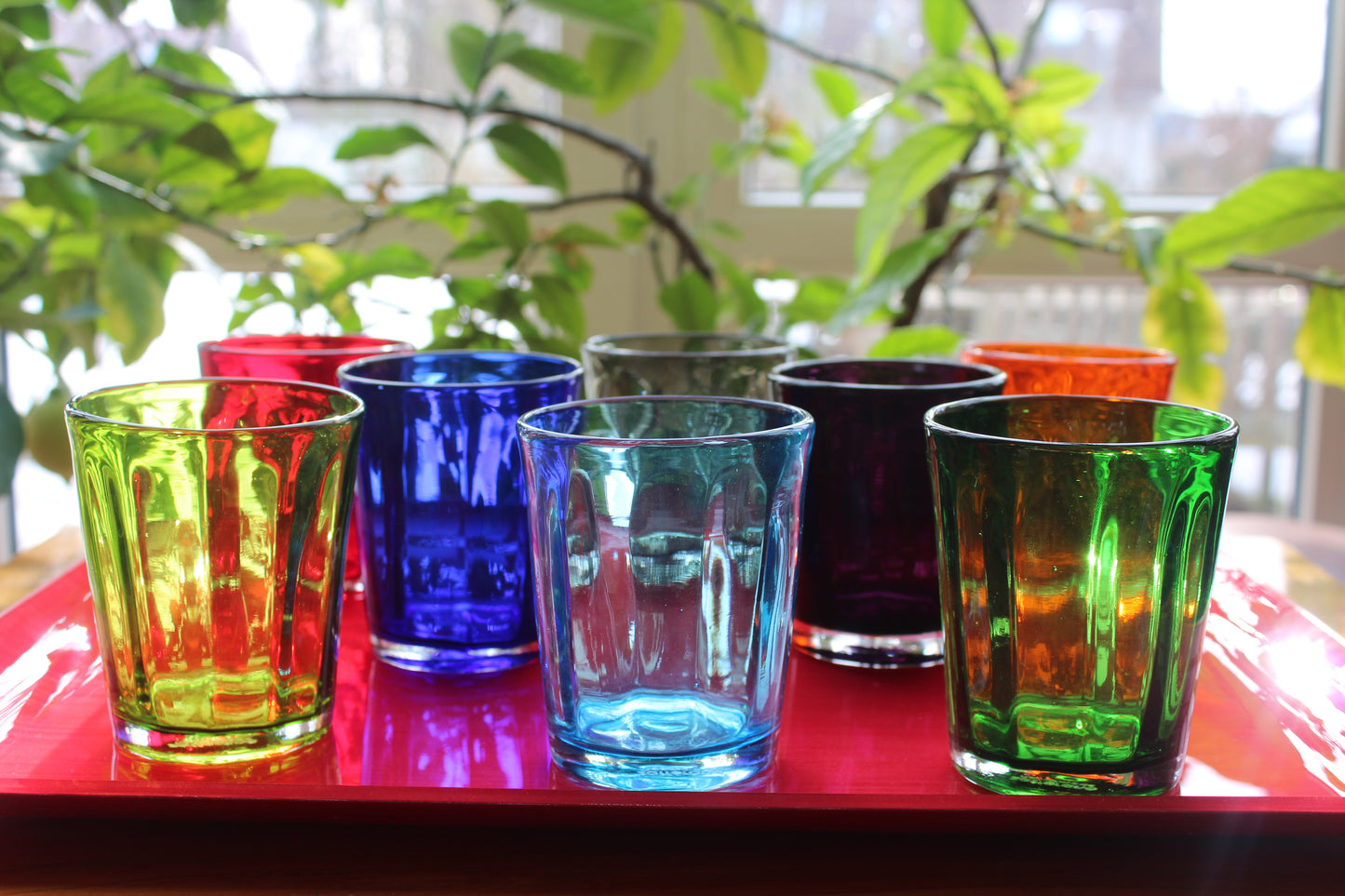 Wasserglas | Serie "Italy" | bunt | 6er Set