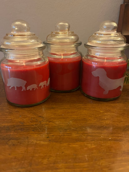 Duftkerze im Apothekerglas:  Merry Moments
