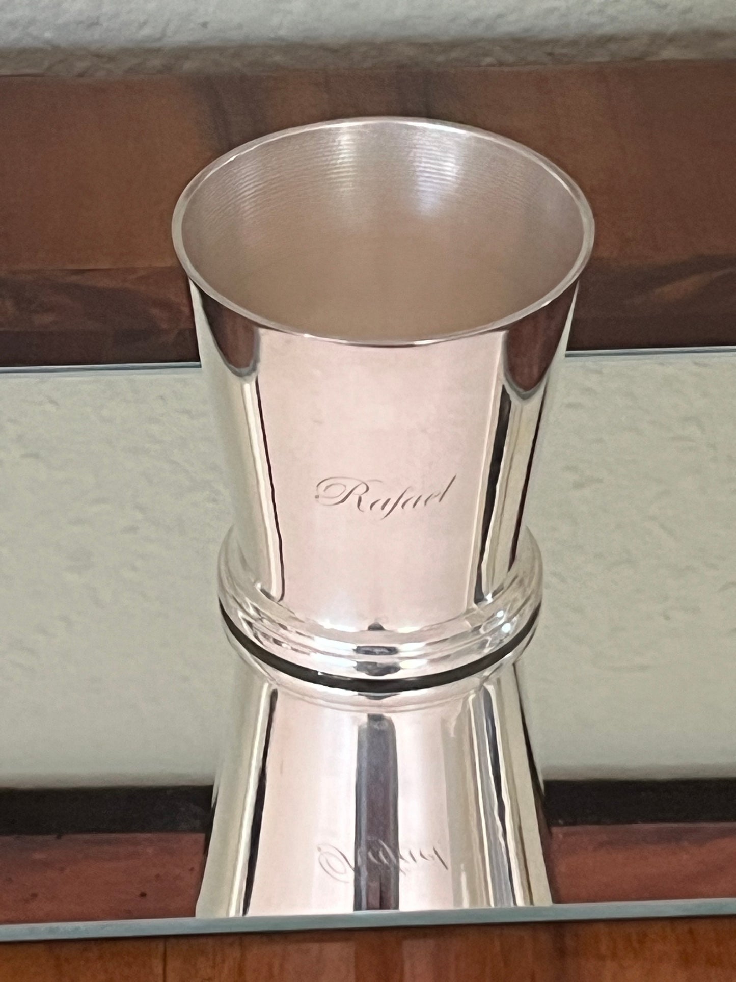 Becher, versilbert