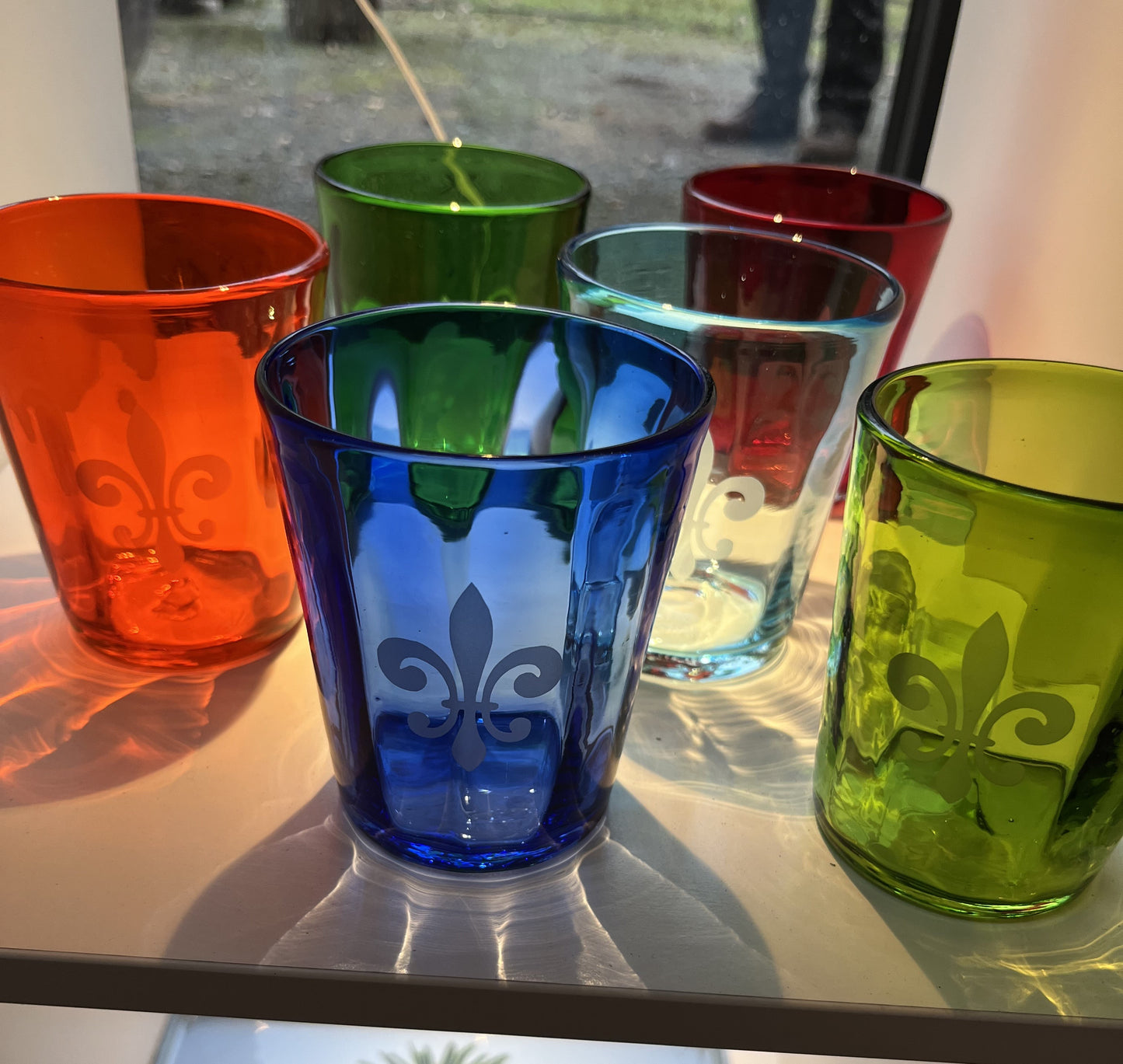 Wasserglas SALE | Serie "Italy" | Lilie | 6er Set