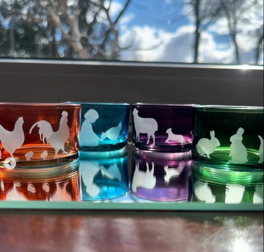 4 Teelichthalter Ostern