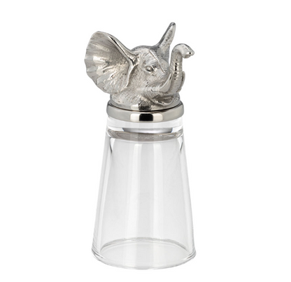 Schnapsglas "Jagd" mit Tierkopf