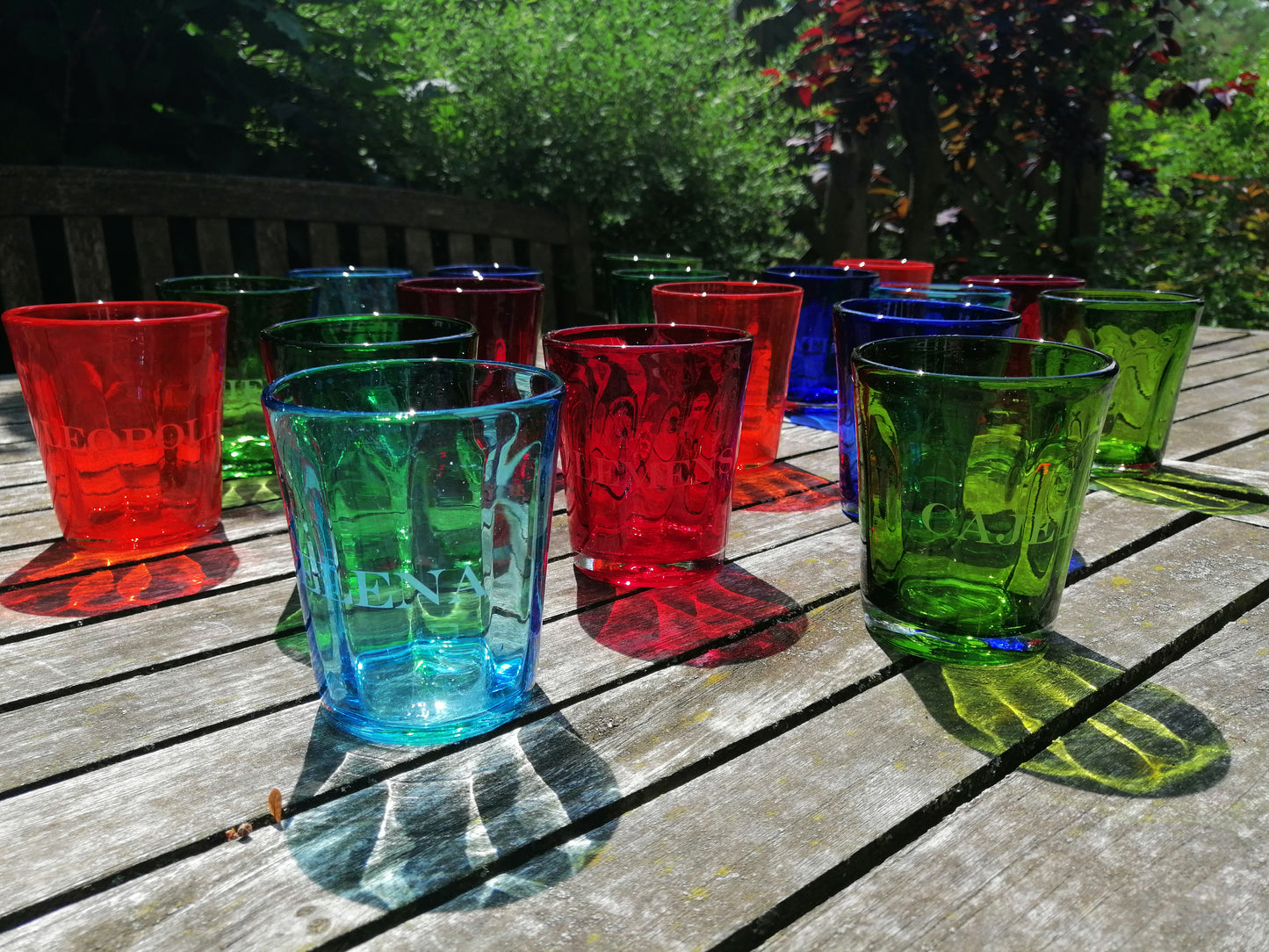 Wasserglas | Serie "Italy" | bunt | 6er Set