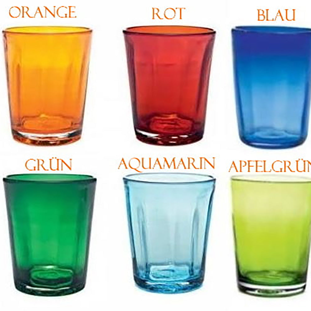Wasserglas | Serie "Italy" | 6er Set | ohne Motiv