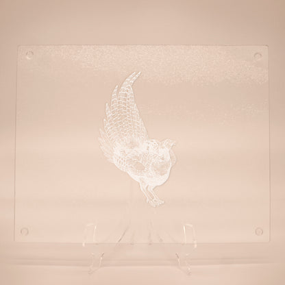 Schneidebrett aus Glas mit Wunschmotiv, individualisierbare Geschenkidee für die Küche