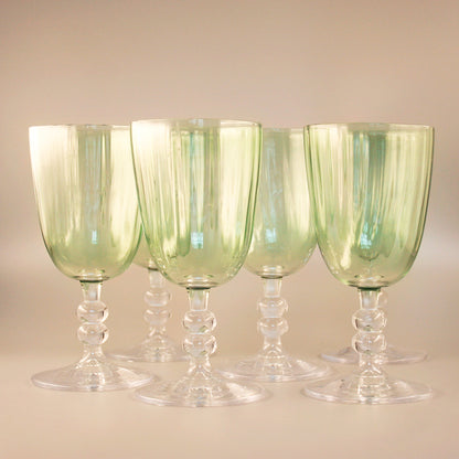 6x Weißweinglas | Serie "Green" | ohne Motiv