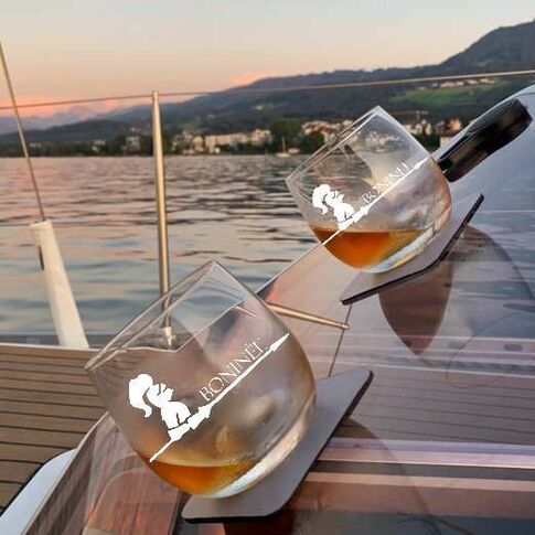 Trinkglas mit Magnet für Boote | 2er Set